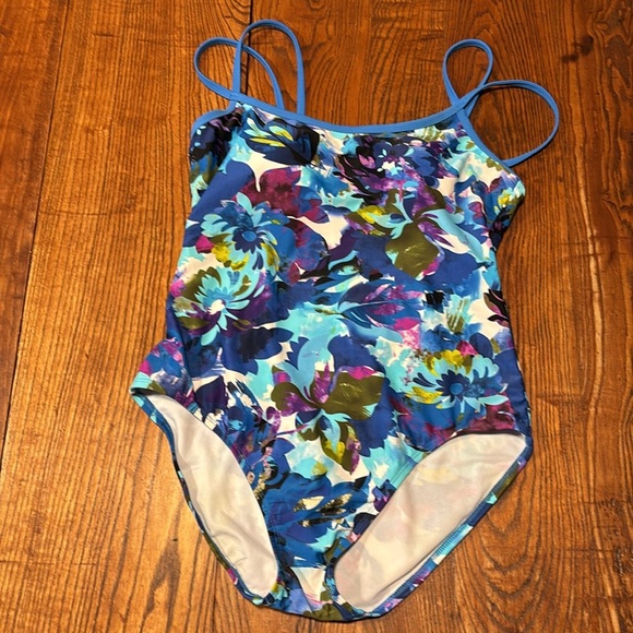 Catalina Swimsuit Blue Print Fully Lined Multi-Colored Size XL (16/18) - Picture 10 of 10